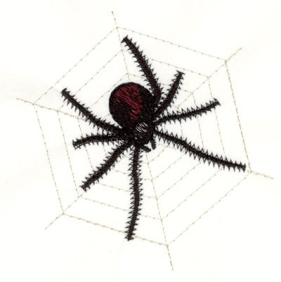 Spider and Web Machine Embroidery Design