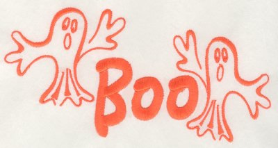 Boo Ghosts Machine Embroidery Design