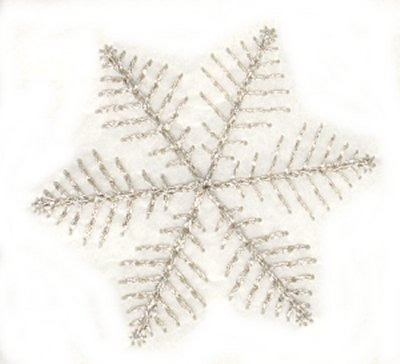 Feather Snowflake Machine Embroidery Design