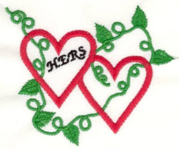 Picture of Leafy Her Heart Machine Embroidery Design