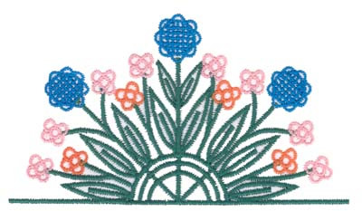 Flower Pocket Topper Machine Embroidery Design