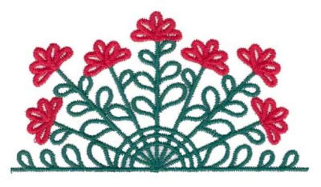 Picture of Flower Pocket Topper Machine Embroidery Design