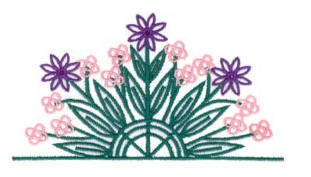 Picture of Flower Pocket Topper Machine Embroidery Design