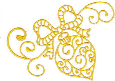 Swirl Ornament Machine Embroidery Design