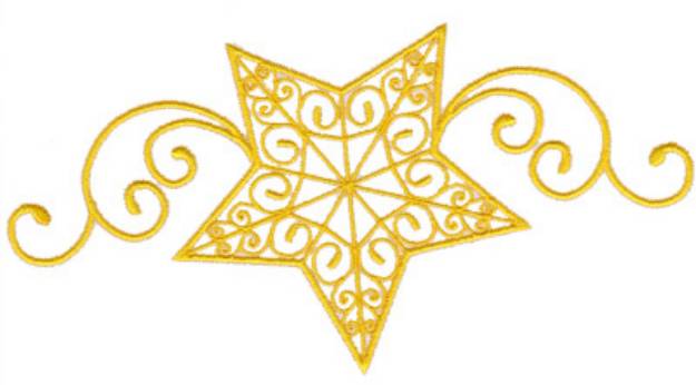 Picture of Swirl Star Machine Embroidery Design