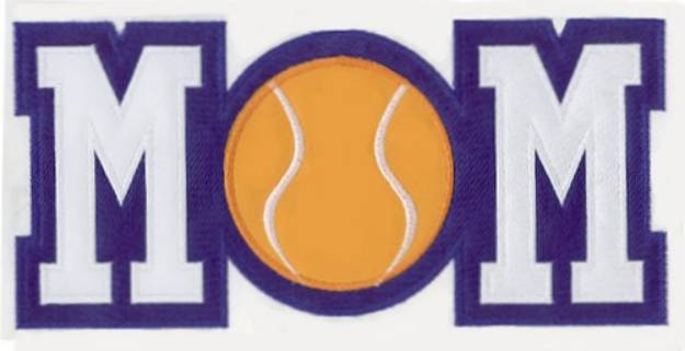 Picture of Tennis Mom Applique Machine Embroidery Design