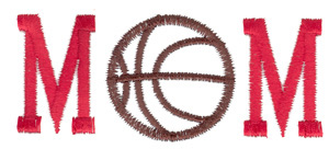 Basketball Mom Machine Embroidery Design