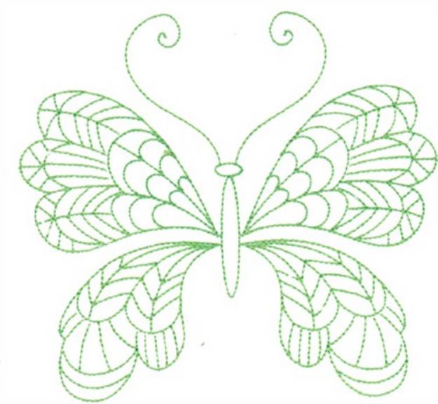 Picture of Butterfly Greenwork Machine Embroidery Design