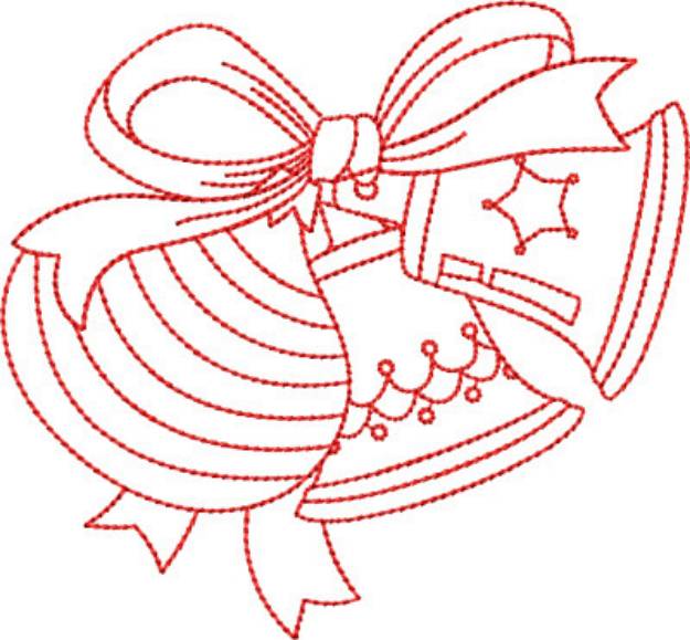 Picture of Christmas Bulbs and Bells Machine Embroidery Design