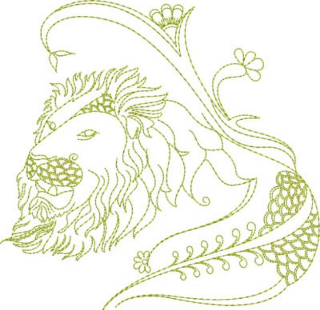 Picture of Lion Design Machine Embroidery Design