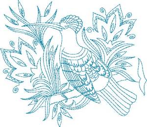 Picture of Fantasy Bird Machine Embroidery Design