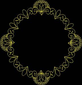 Picture of Round Frame Machine Embroidery Design