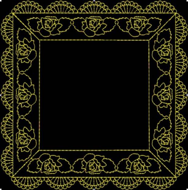 Picture of Box Frame Machine Embroidery Design