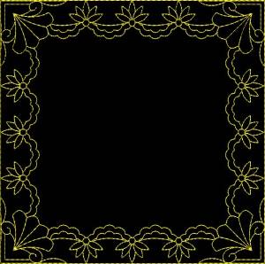 Picture of Rectangle Frame Machine Embroidery Design