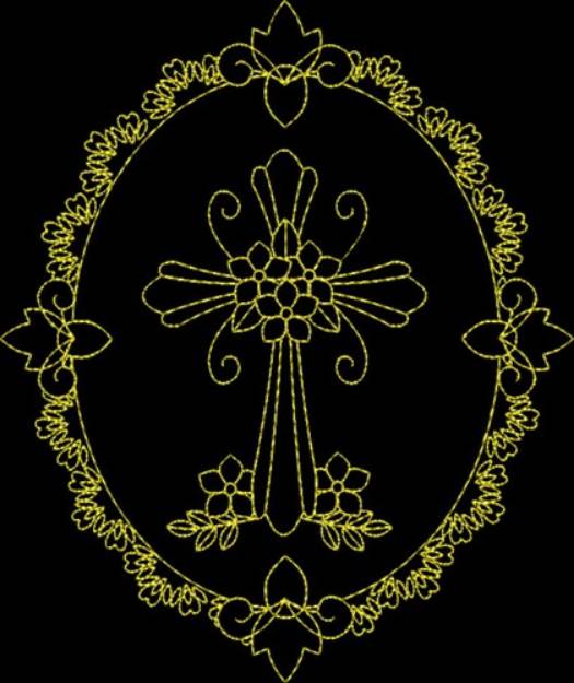 Picture of Christs Cross Machine Embroidery Design