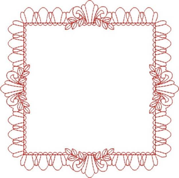 Picture of Redwork Frame Machine Embroidery Design