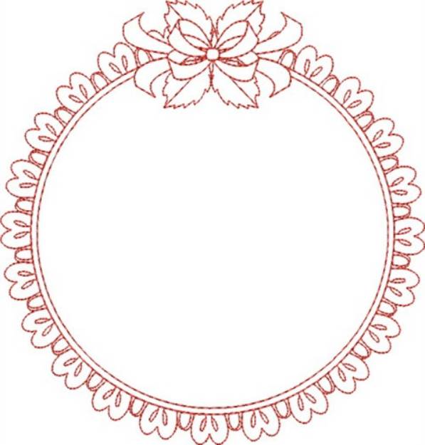 Picture of Circle Frame Machine Embroidery Design