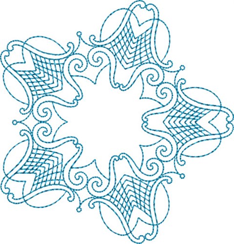 Heirloom Star Machine Embroidery Design