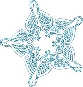 Picture of Star Decoration Machine Embroidery Design