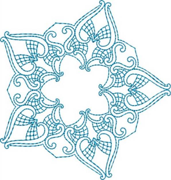 Picture of Romantic Star Machine Embroidery Design