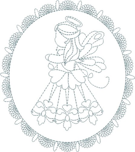 Lace Angel Machine Embroidery Design
