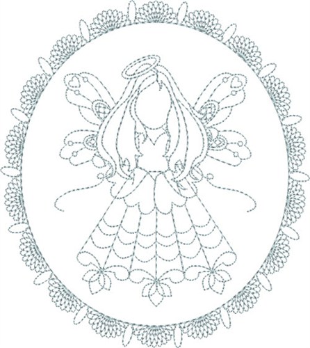Pretty Angel Machine Embroidery Design