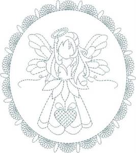 Picture of Fancy Angel Machine Embroidery Design