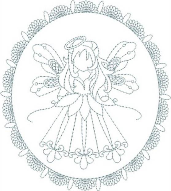 Picture of Delicate Angel Machine Embroidery Design