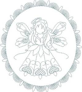 Picture of Lacy Angel Machine Embroidery Design
