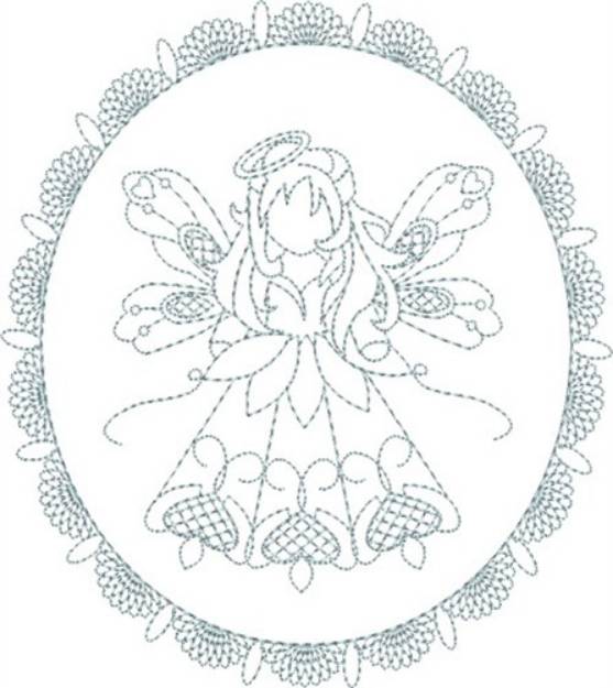 Picture of Lacy Angel Machine Embroidery Design