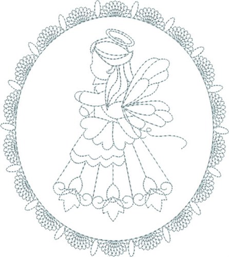Sweet Angel Machine Embroidery Design
