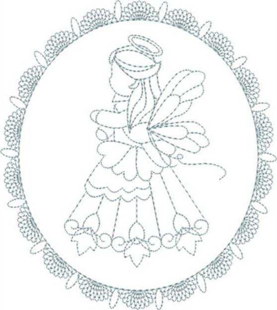 Picture of Sweet Angel Machine Embroidery Design