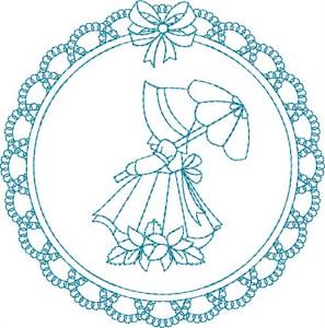 Picture of Fancy Girl Machine Embroidery Design