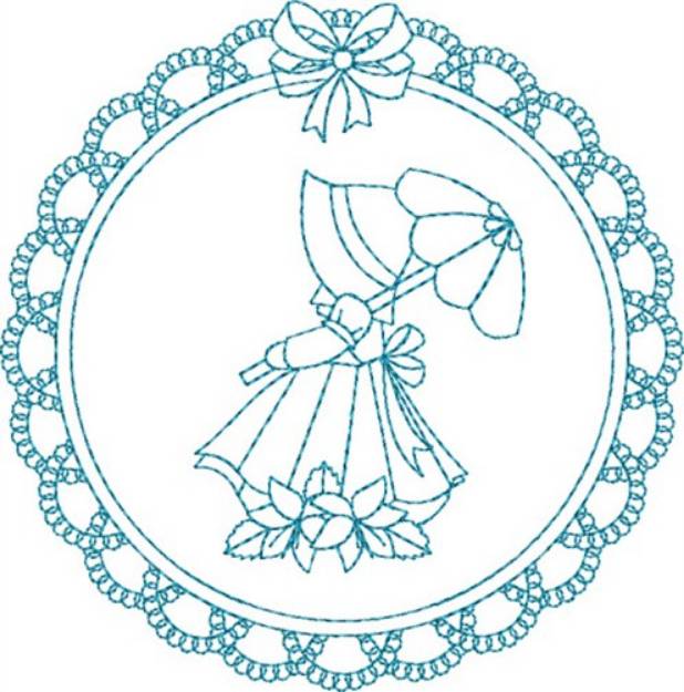 Picture of Fancy Girl Machine Embroidery Design