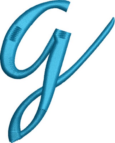 Heirloom Swirly Monogram g Machine Embroidery Design