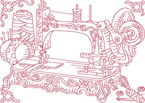 Sewing Machine Block Machine Embroidery Design