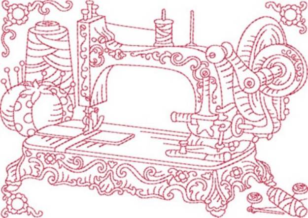 Picture of Sewing Machine Block Machine Embroidery Design