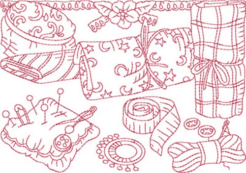 Sewing Tools Block Machine Embroidery Design