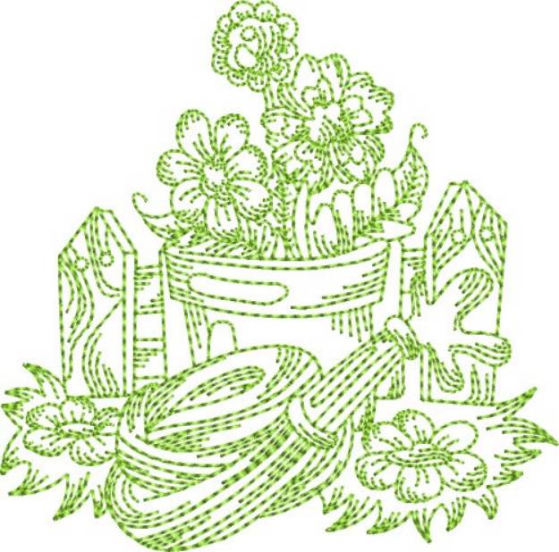 Picture of Garden Hose Block Machine Embroidery Design