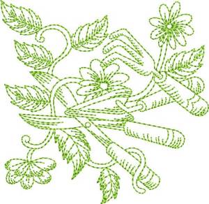Picture of Garden Tools Block Machine Embroidery Design
