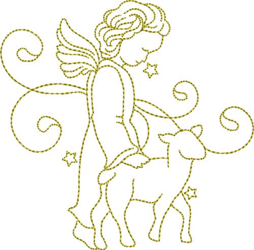 Christmas Time Machine Embroidery Design