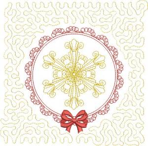 Picture of Winter Snowflake Square Machine Embroidery Design
