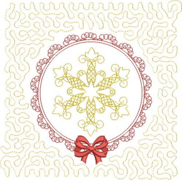 Picture of Winter Snowflake Square Machine Embroidery Design