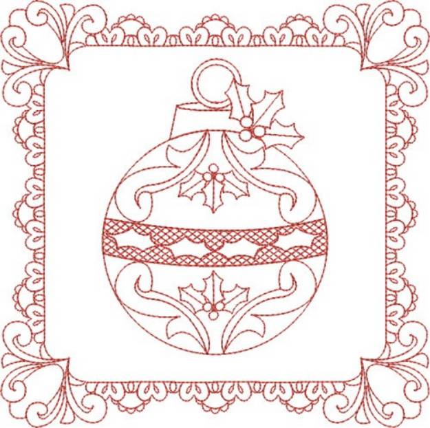 Picture of Christmas Ornament Block Machine Embroidery Design