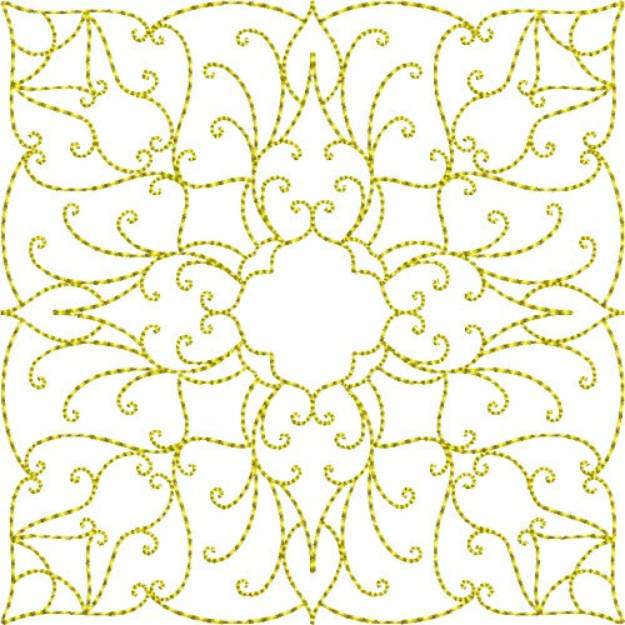 Picture of Elegant Quilt Block Machine Embroidery Design