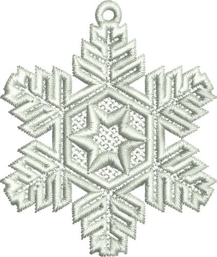 FSL Snowflake Machine Embroidery Design