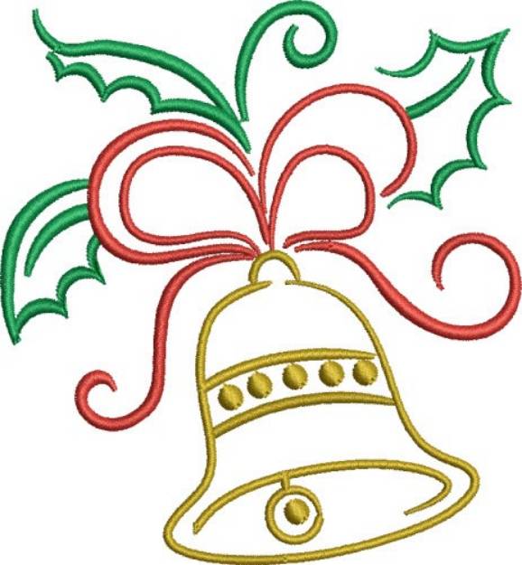 Picture of Christmas Bell Machine Embroidery Design