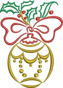 Picture of Christmas Ball Machine Embroidery Design
