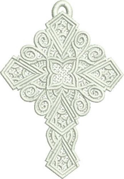 Picture of Free Standing Lace Cross Machine Embroidery Design