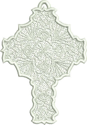 Free Standing Lace Cross Machine Embroidery Design